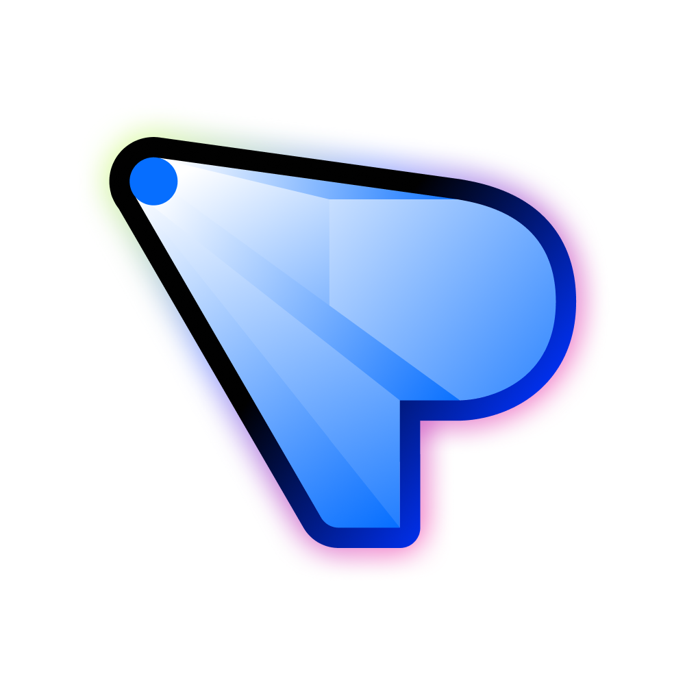 OnePlan icon, light tile for dark surfaces